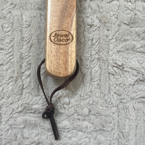 Jewel Osco bbq grill spatula tool bottle opener wooden handle  New - Picture 4 of 16